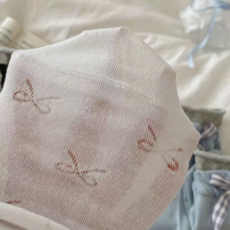 Tất nữ nơ ren dễ thương cổ ngắn caro nhiều màu (Trắng, Đen, Xám, Xanh) Dandal vớ nữ xinh đi học, đi chơi, dạo phố