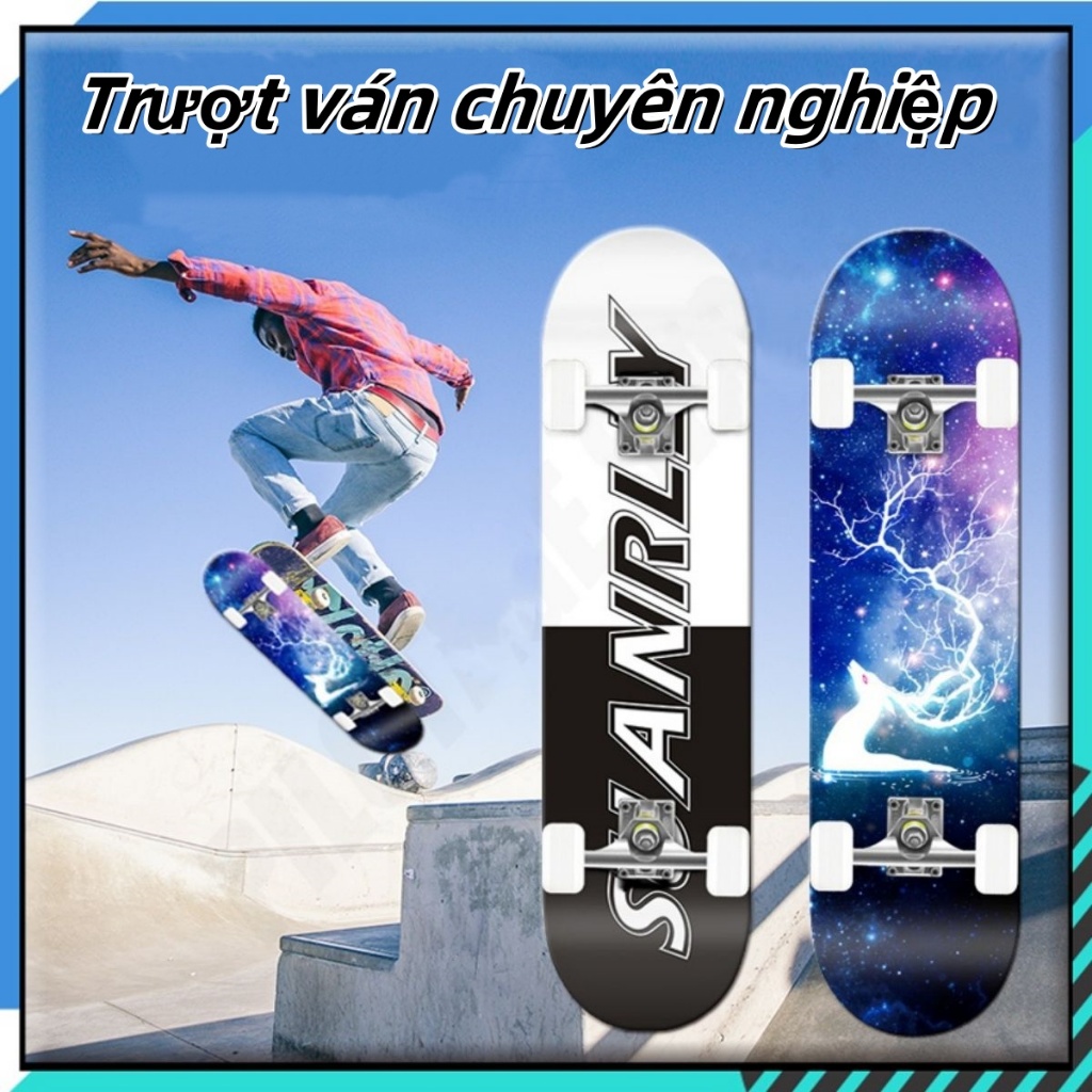 80cm Kích thước lớn Thể thao Skateboard Bề mặt nhẵn Chống mài mòn tốt Super Durable 9 lớp Laminated Kids Skateboard
