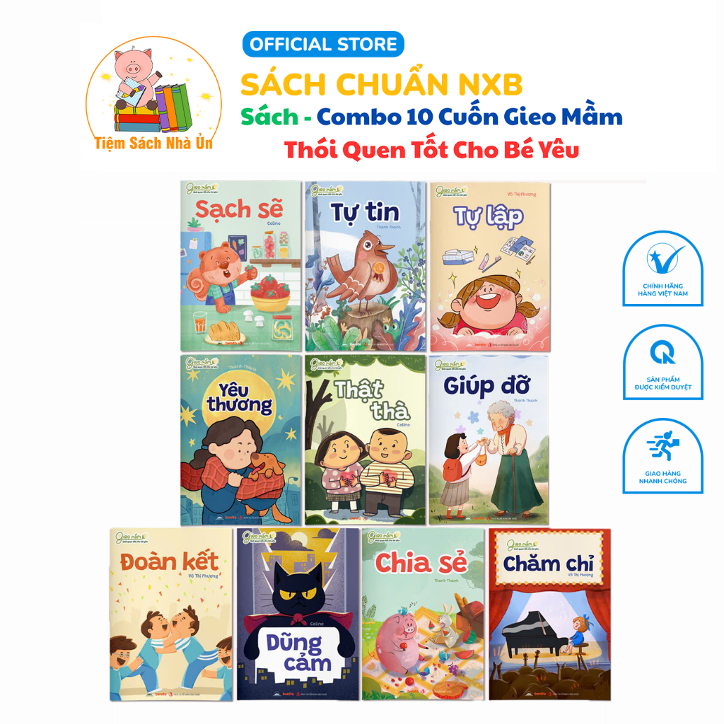 Sách - Combo 10 Cuốn Gieo Mầm Thói Quen Tốt Cho Bé Yêu | Shopee