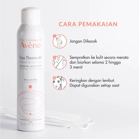 Xịt khoáng Avène Eau Thermale 300ml/Làm dịu/cấp ẩm tức thì/Giúp da mịn màng/tươi mát cả ngà