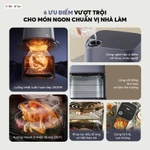 [Tặng khay lọc dầu] Nồi chiên không dầu BEAR 6L AF-5H19I45 Tiếng Việt Lò Nướng Nồi Chiên Hơi Nước Hấp — ảnh 3