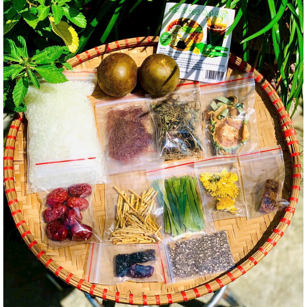 TRÀ BÍ ĐAO LA HÁN GIẢI NHIỆT set 2 quả La Hán 400GR