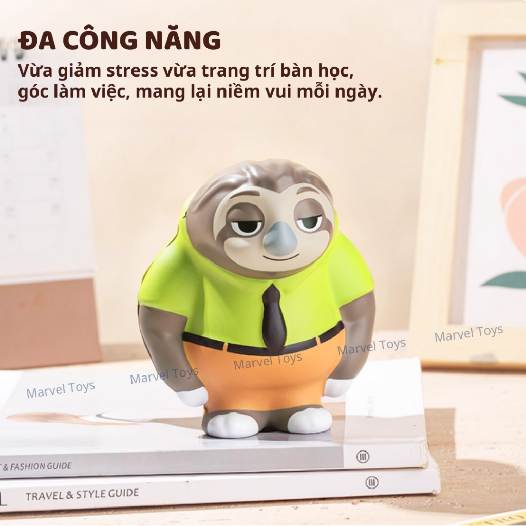 Đồ Chơi Squishy Mini Chính Hãng Marvel & Disney - Bộ Sưu Tập Nhân Vật Hoạt Hình