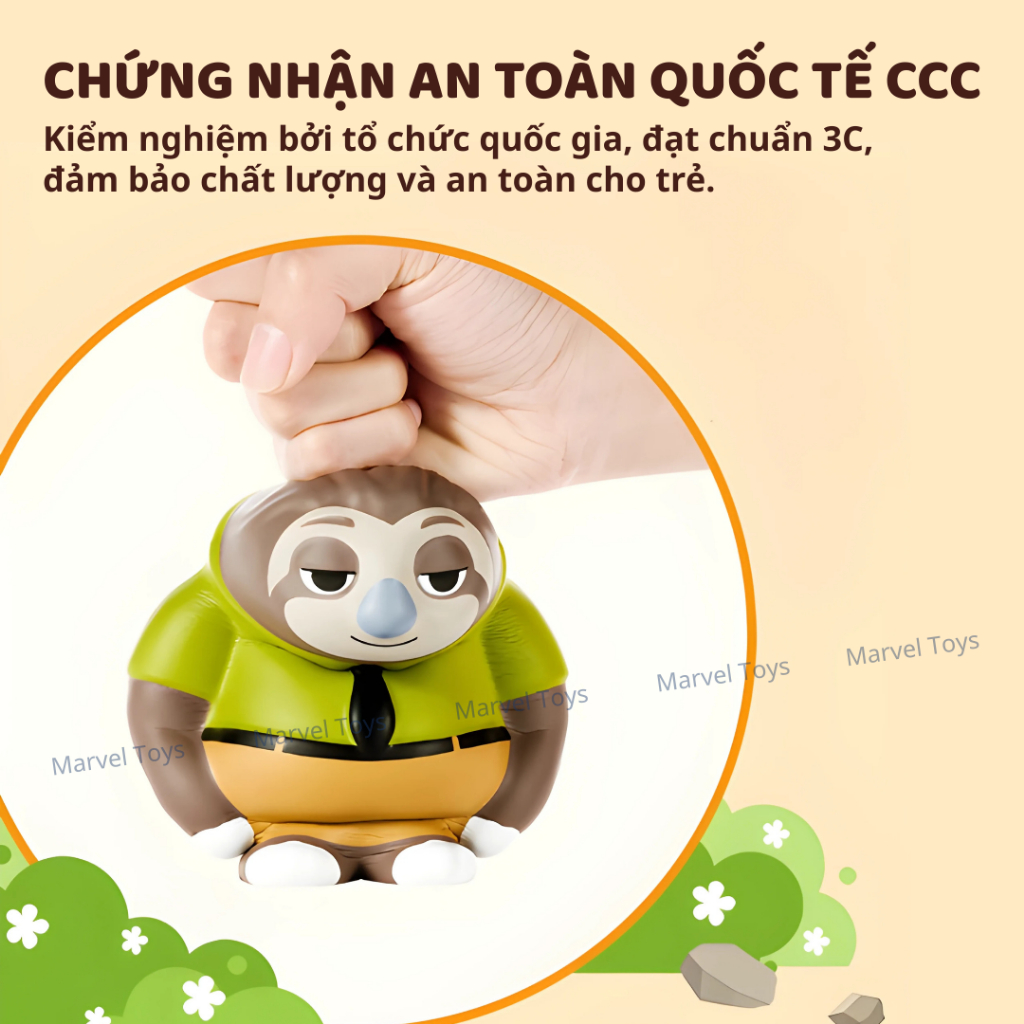 Đồ Chơi Squishy Mini Chính Hãng Marvel & Disney - Bộ Sưu Tập Nhân Vật Hoạt Hình