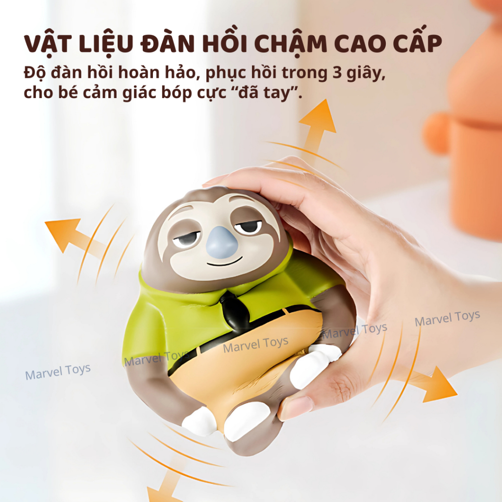 Đồ Chơi Squishy Mini Chính Hãng Marvel & Disney - Bộ Sưu Tập Nhân Vật Hoạt Hình
