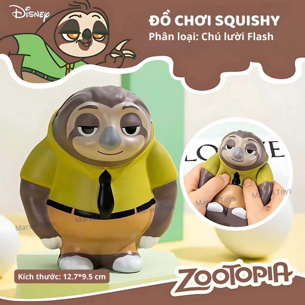 Đồ Chơi Squishy Mini Chính Hãng Marvel & Disney - Bộ Sưu Tập Nhân Vật Hoạt Hình