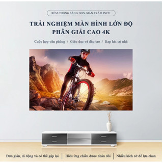 Màn Hình Máy Chiếu Phản Quang Yamazaki Dán Tường 100 - 120 Inch Giúp Máy Chiếu Sáng Thêm, Nét Hơn Gấp 5 Lần