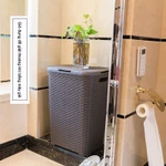 Giỏ đồ giặt 60L đa năng với nắp đậy chắc chắn, lý tưởng để đựng quần áo và đồ dùng gia đình hàng ngày.1 — ảnh 3