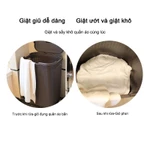 Giỏ đồ giặt 60L đa năng với nắp đậy chắc chắn, lý tưởng để đựng quần áo và đồ dùng gia đình hàng ngày.1 — ảnh 7