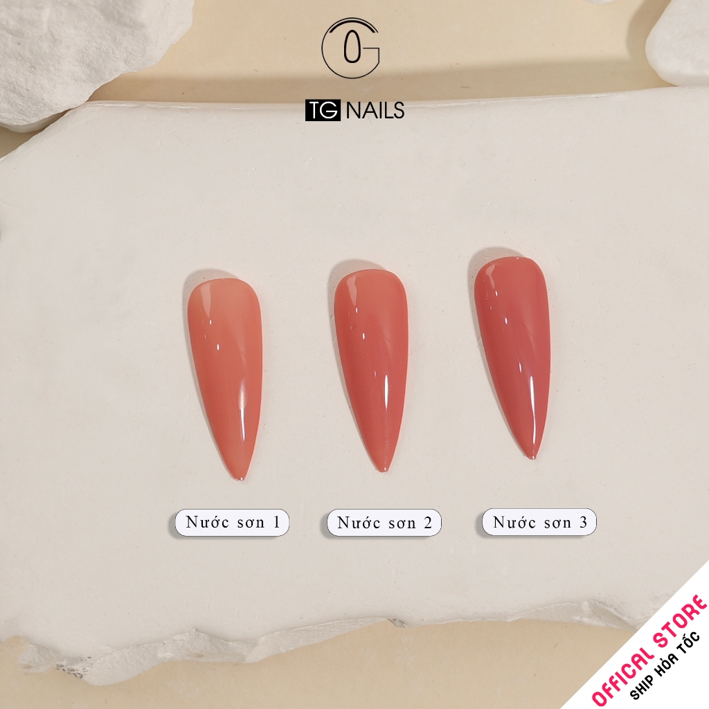 Sơn gel thạch đục TG chọn lẻ phong cách hàn nhẹ nhàng cọ tròn bóng mướt dễ kéo chai 10g