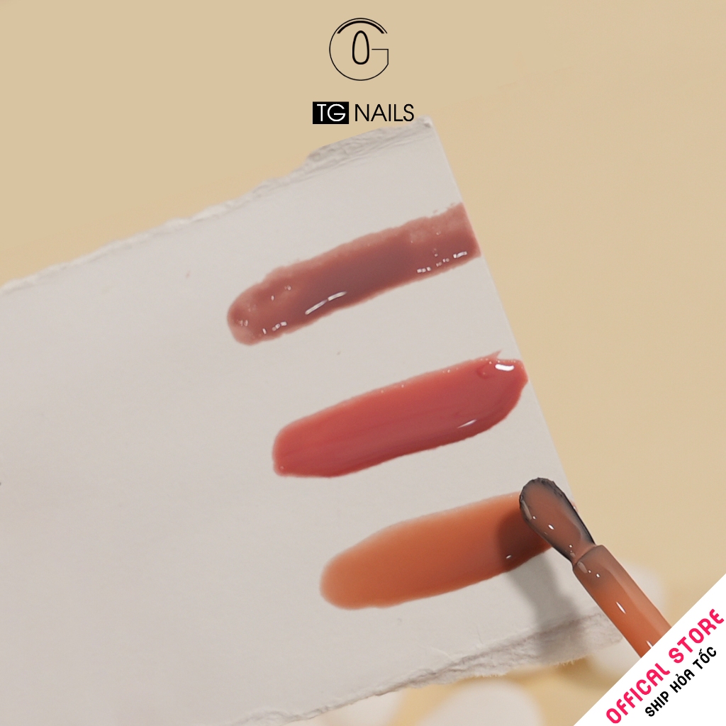 Sơn gel thạch đục TG chọn lẻ phong cách hàn nhẹ nhàng cọ tròn bóng mướt dễ kéo chai 10g