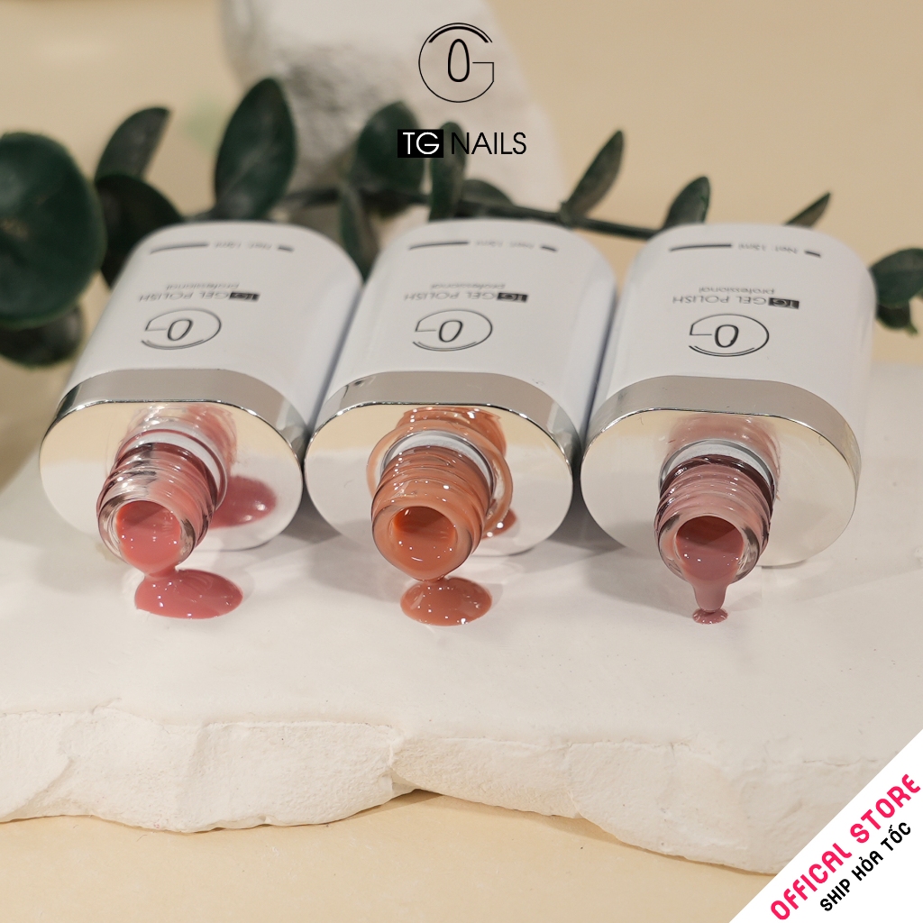 Sơn gel thạch đục TG chọn lẻ phong cách hàn nhẹ nhàng cọ tròn bóng mướt dễ kéo chai 10g