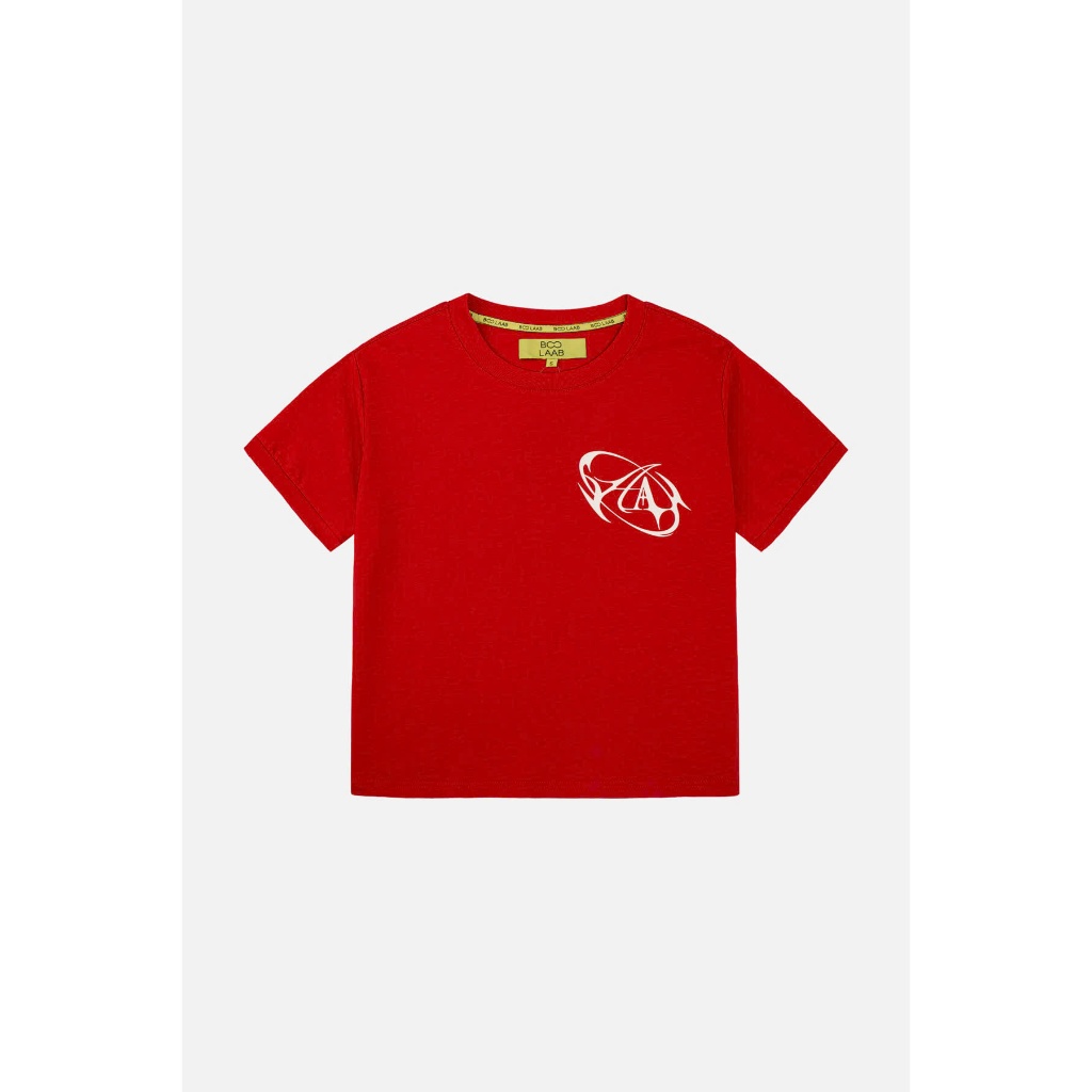 Áo Thun BOO Babytop Cotton Dáng Ngắn In Logo AA Infinitee BOOLAAB