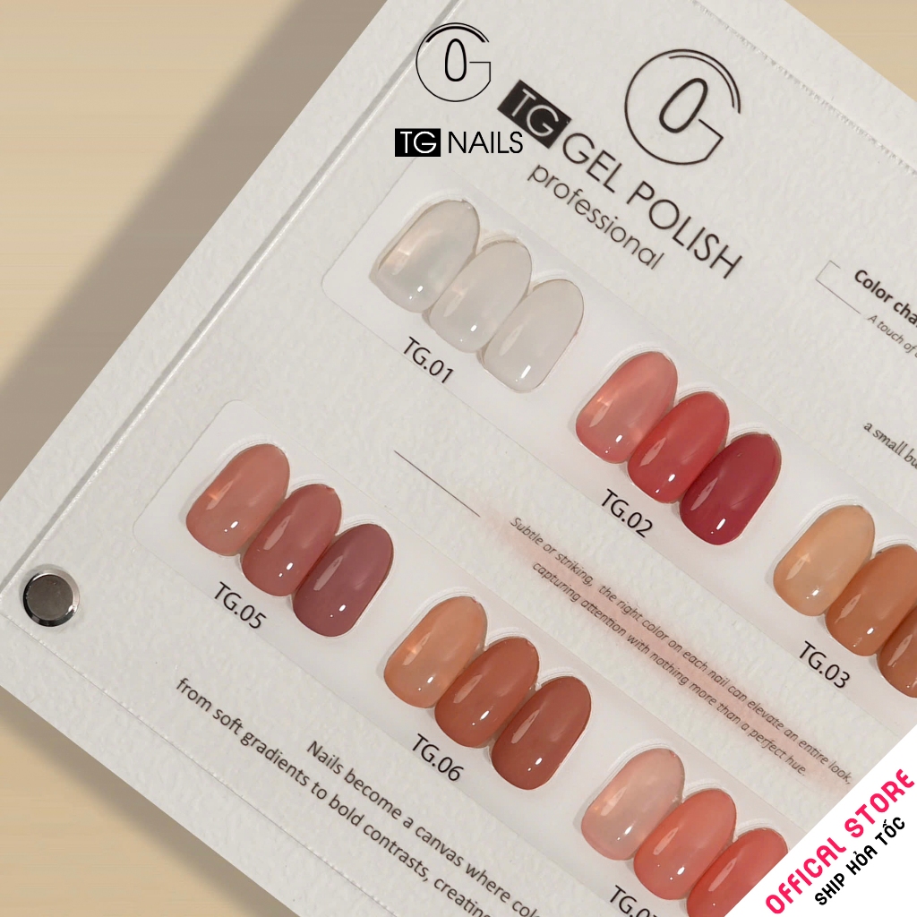 Set sơn gel 8 màu thạch đục TG - Tông nude trà sữa dịu dàng