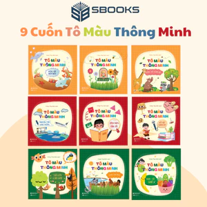 Sách - Bộ 9 Cuốn Sách Tô Màu Thông Minh - SBOOKS