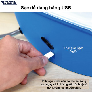 Bình Xịt Điện 7L Qrachic Phun Sương Sạc Pin – 80 Phút Sử Dụng, 1.3Kg Nhẹ, Chịu Nhiệt 70°C, Ít Ồn