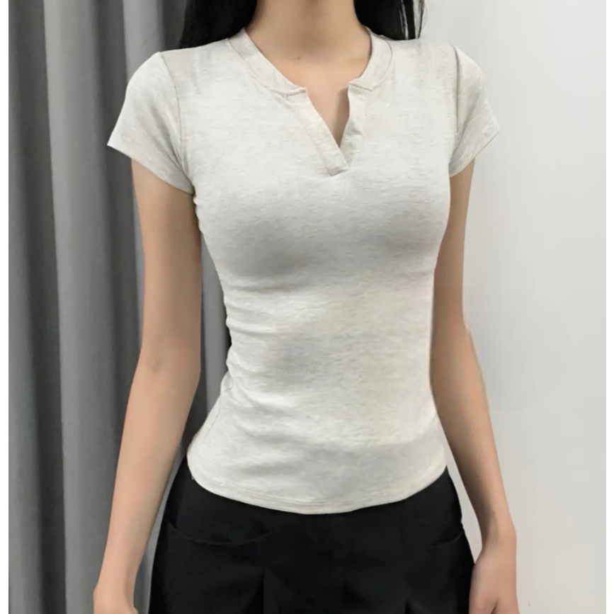 [Peinn] Áo thun FA1-0018-72 cổ trụ tàu ôm body cotton E44 | BigBuy360 - bigbuy360.vn