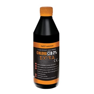 Naocl 2% (Chloraxid 2%) Extra, Dung dịch bơm rửa ống tủy an toàn, Hãng Cerkamed Ba Lan, Chai 200ml
