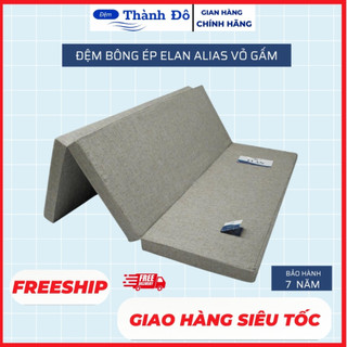 Đệm bông ép ELAN ALIAS vỏ gấm 3 mảnh,hàng chính hãng bảo hành 7 năm,chống xẹp lún,dễ gấp gọn