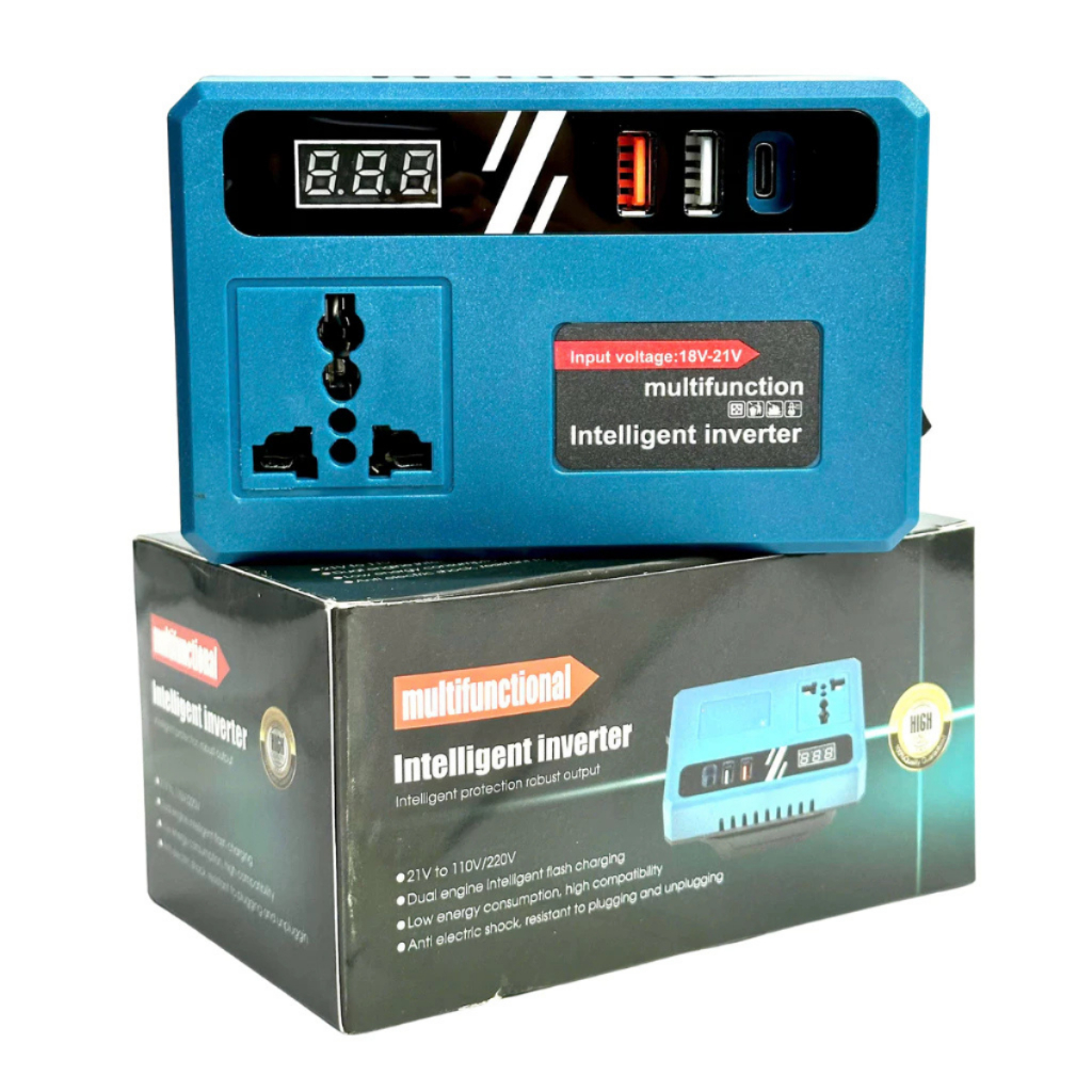 Đế Chuyển Đổi Nguồn Pin Sang Điện NEW Chuyển Từ Pin 21v Lên 110 - 220v, Chân Pin Phổ Thông 4cm