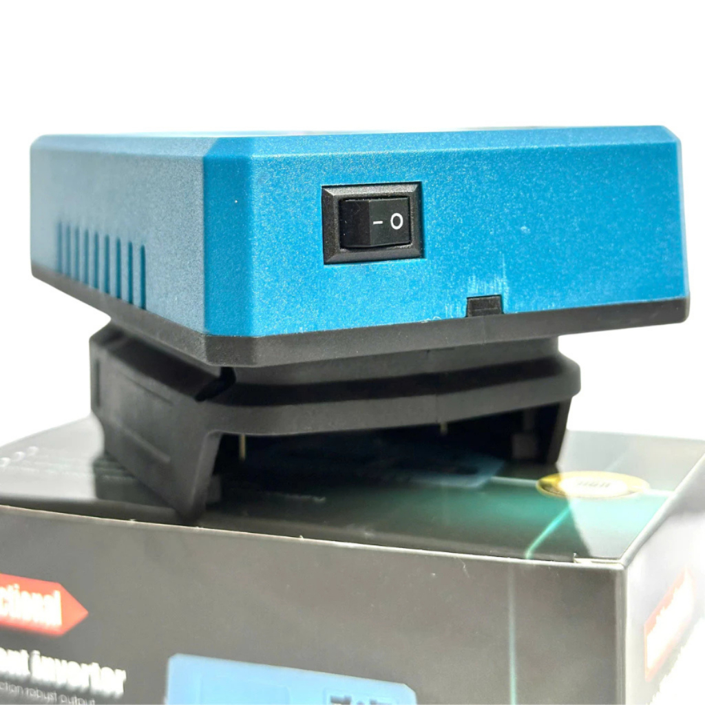 Đế Chuyển Đổi Nguồn Pin Sang Điện NEW Chuyển Từ Pin 21v Lên 110 - 220v, Chân Pin Phổ Thông 4cm
