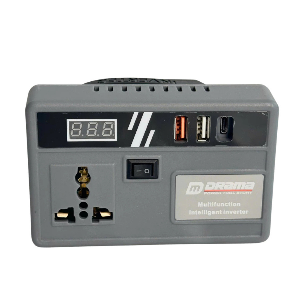 Đế Chuyển Đổi Nguồn Pin Sang Điện DRAMA - Chuyển Từ Pin 21v Lên 110 - 220v, Chân Phổ Thông 4cm