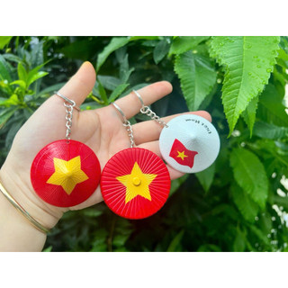 Móc khóa nón cờ đỏ sao vàng Việt Nam