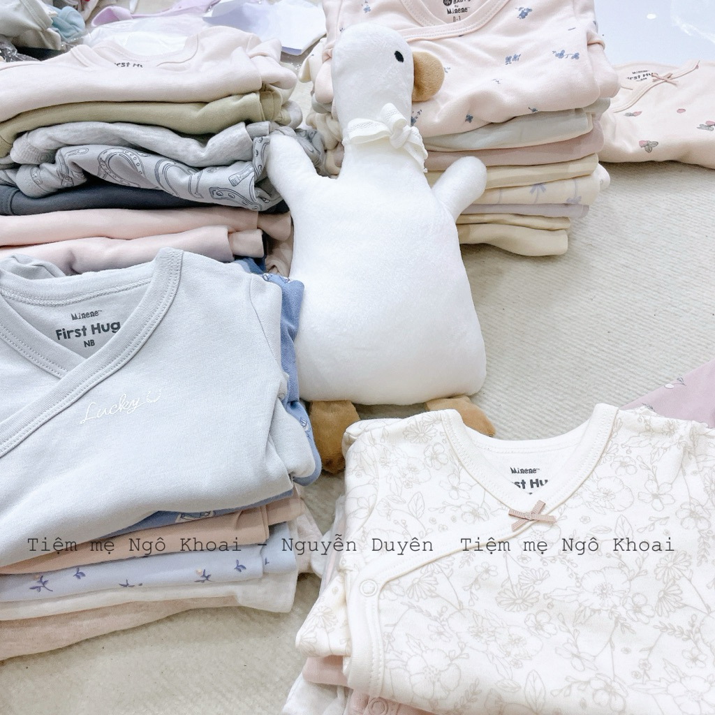 [MD104] Minene Set bộ áo body suit dài tay kèm quần dài cho bé yêu