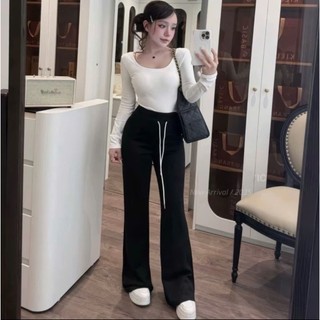 [Q8 NEW ARRIVAL 2025] Titistore95 Quần Loe Basic Quốc Dân Bản Lưng Cao Hack chân dáng hàn vải thun lạnh co giãn mềm mịn