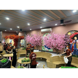 Cành hoa anh đào dài 1m - Hoa giả, hoa lụa Hạnh Hoan