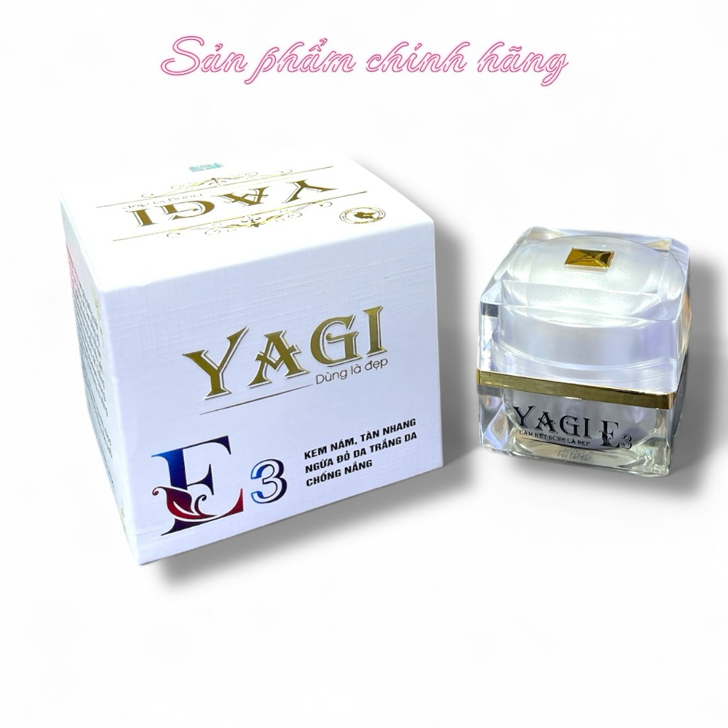 Kem Yagi E3 Nám Tàn Nhang Ngừa Đỏ Da Trắng Da Chống Nắng Cao Cấp 10gram Chính Hãng