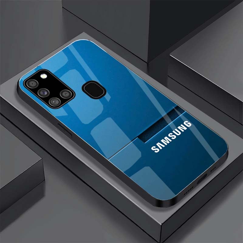Ốp Lưng SAMSUNG A21S mặt kính cường lực cao cấp, hàng new