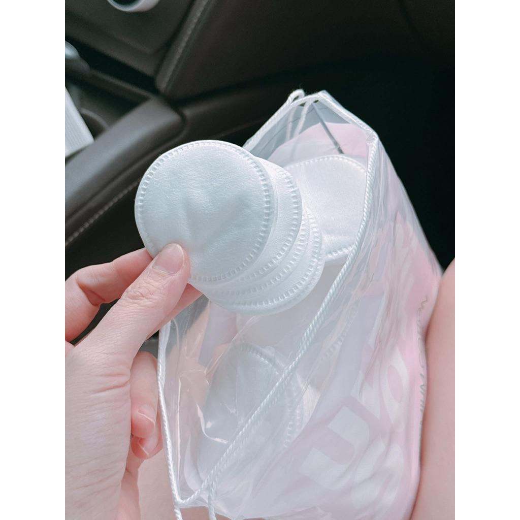 Bông tẩy trang senademar 100% sợi cotton tự nhên túi 225 miếng, thấm hút tốt,không bai xù
