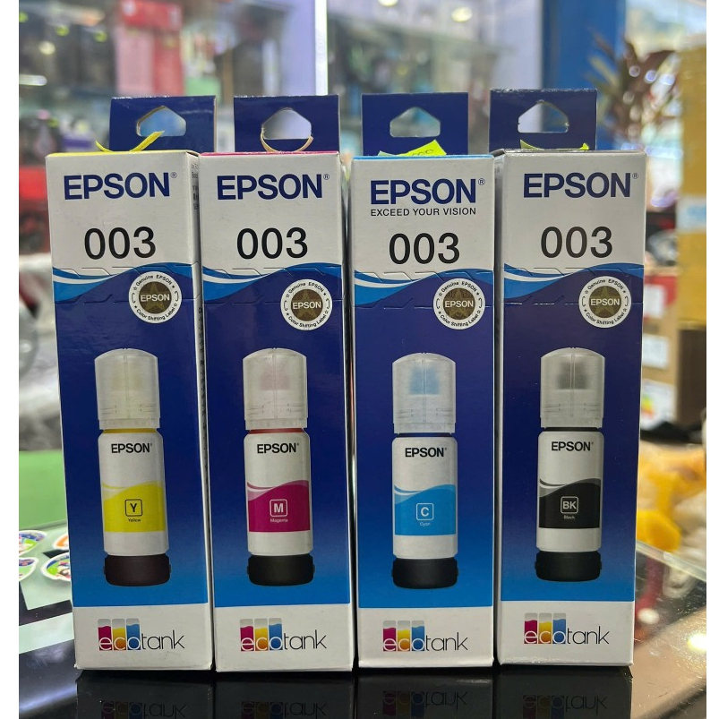 Bộ 4 chai mực Epson 003 (L1110, L1250, L3210, L3200) Chính Hãng