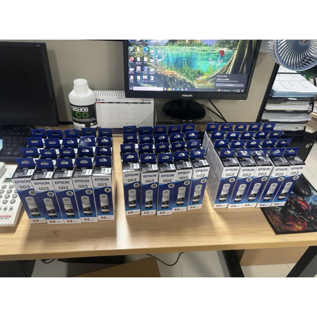 Bộ 4 chai mực Epson 003 (L3252, L3255, L3211, L3212) Chính Hãng