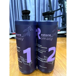 Romasy Bộ Gội Xả Collagen Keratin 2000ml - Mái Tóc Mềm Mượt Chuẩn Spa MP Hà Duy