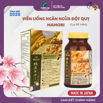 MAMORI NATTOKINASE ( hàng nhập khẩu ) - viên uống bổ sung nattokinase từ Nhật Bản