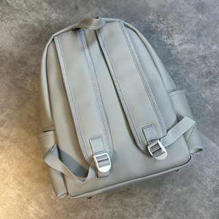 Balo da 98STU Local Brand Chính Hãng Basic Backpack Da PVC Đựng Vừa Laptop 15 Inch chống nước tặng kèm charm