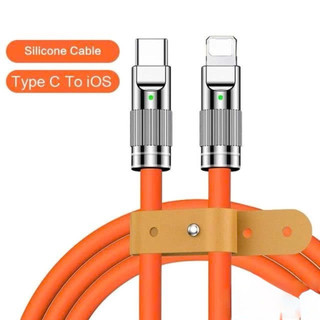 Dây Cáp Sạc Nhanh 120W 6A Bằng Hợp Kim Kẽm Và Silicon Cho iphone / type-C / có 2 Loại USB Và Type C