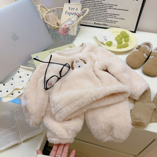 Bộ đồ ngủ nỉ bông ấm áp cho bé trai và bé gái