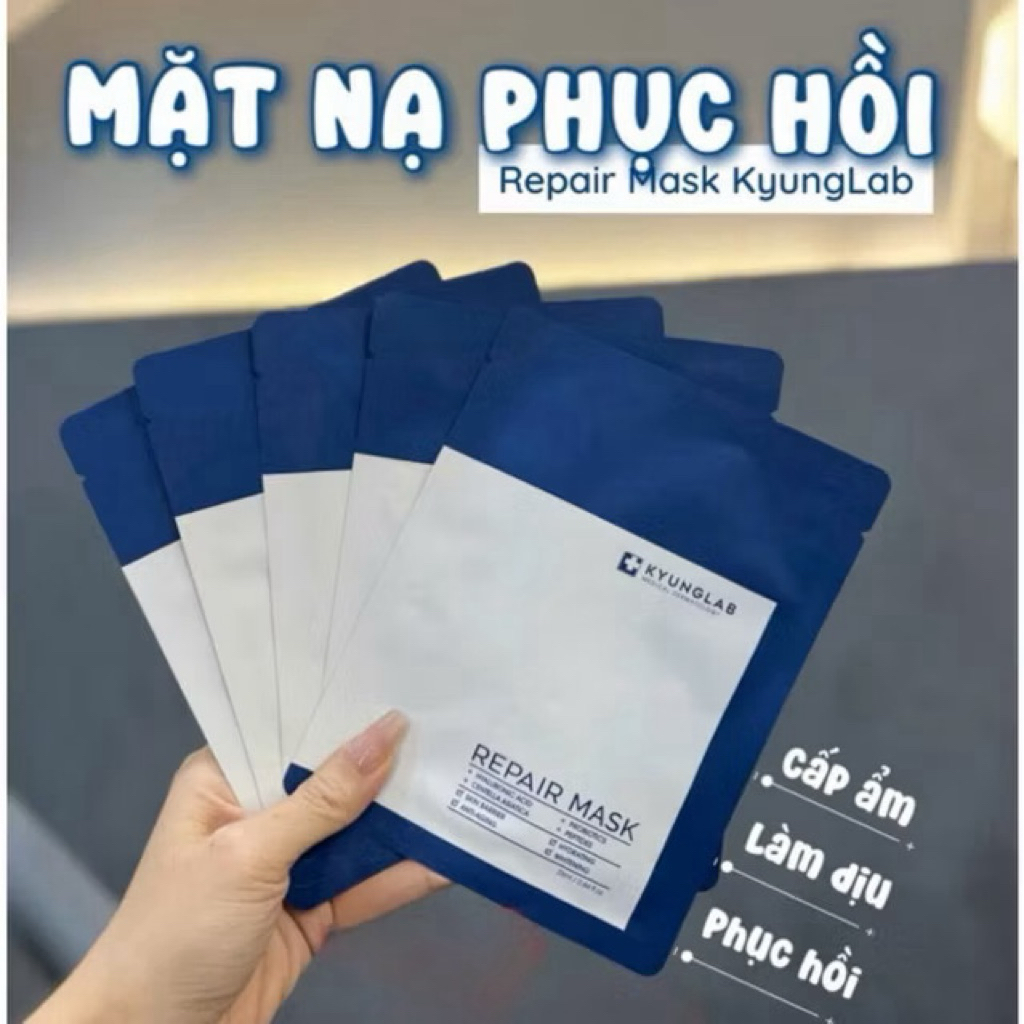 5-10 miếng Măt nạ KYUNGLAB REPAIR MASK 25ml/miếng - hạn 2028 Hàn Quốc mặt nạ phục hồi kyunglab  IS237
