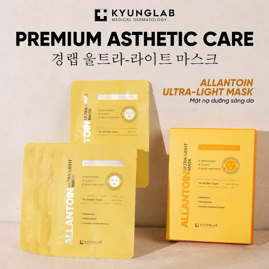 Mặt nạ dưỡng trắng da KyungLab Ultra Light Mask chống lão hoá da 30ml hạn 2028  làm mờ thâm sạm nám tàn nhang IS183