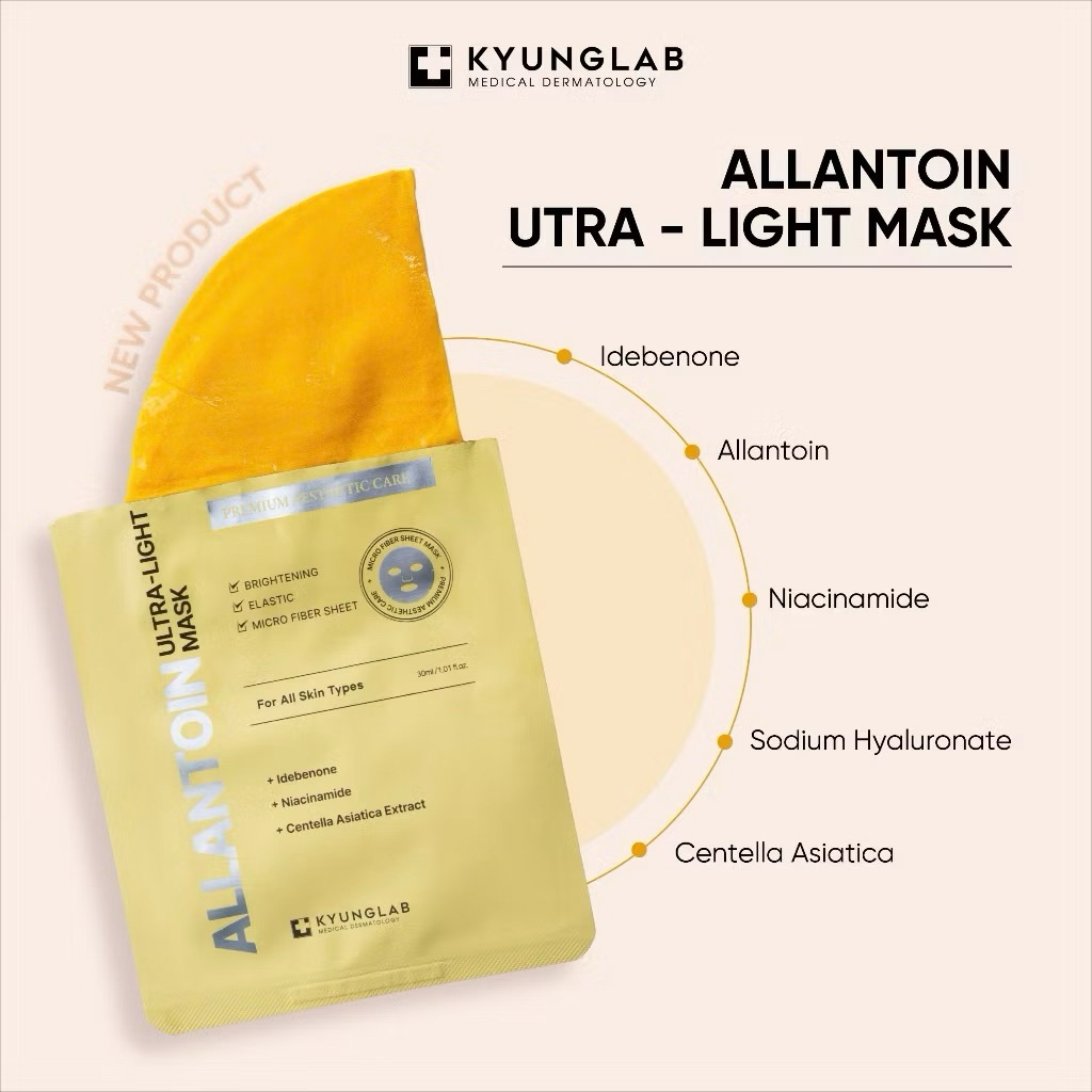 Mặt nạ dưỡng trắng da KyungLab Ultra Light Mask chống lão hoá da 30ml hạn 2028  làm mờ thâm sạm nám tàn nhang IS183