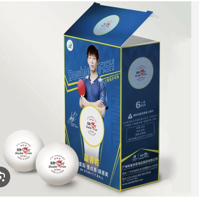 Bóng thi đấu song ngư GT 40+ (double fish GT40+) hộp 6 quả