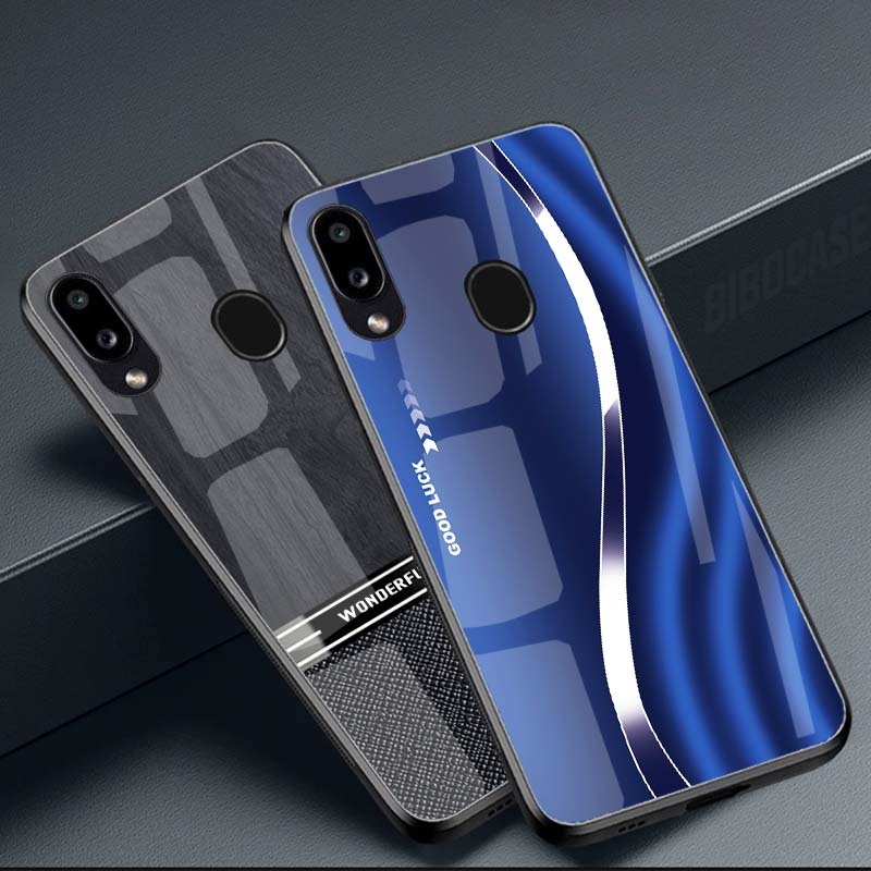 Ốp Lưng SAMSUNG A20, A30, M20 mặt kính cường lực cao cấp, hàng new