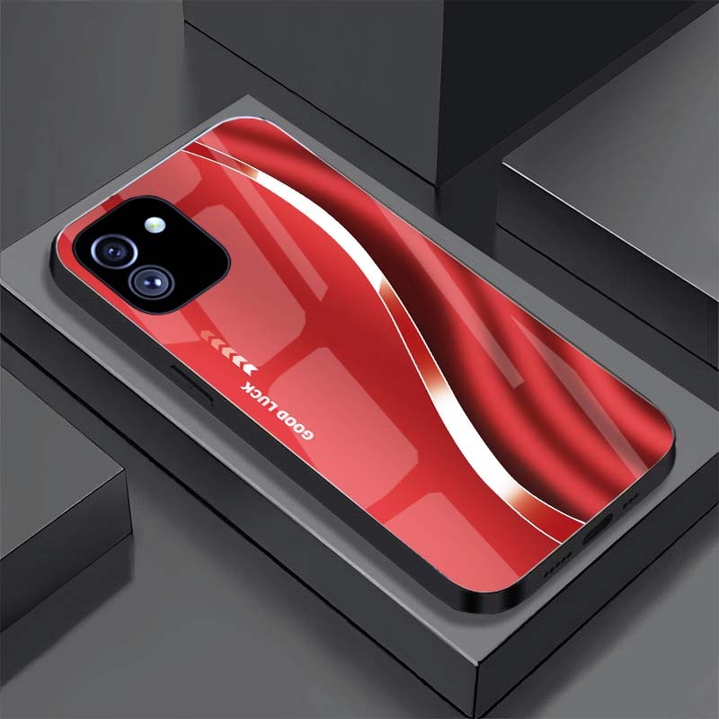 Ốp Lưng SAMSUNG GALAXY A03 mặt kính cường lực cao cấp, hàng new