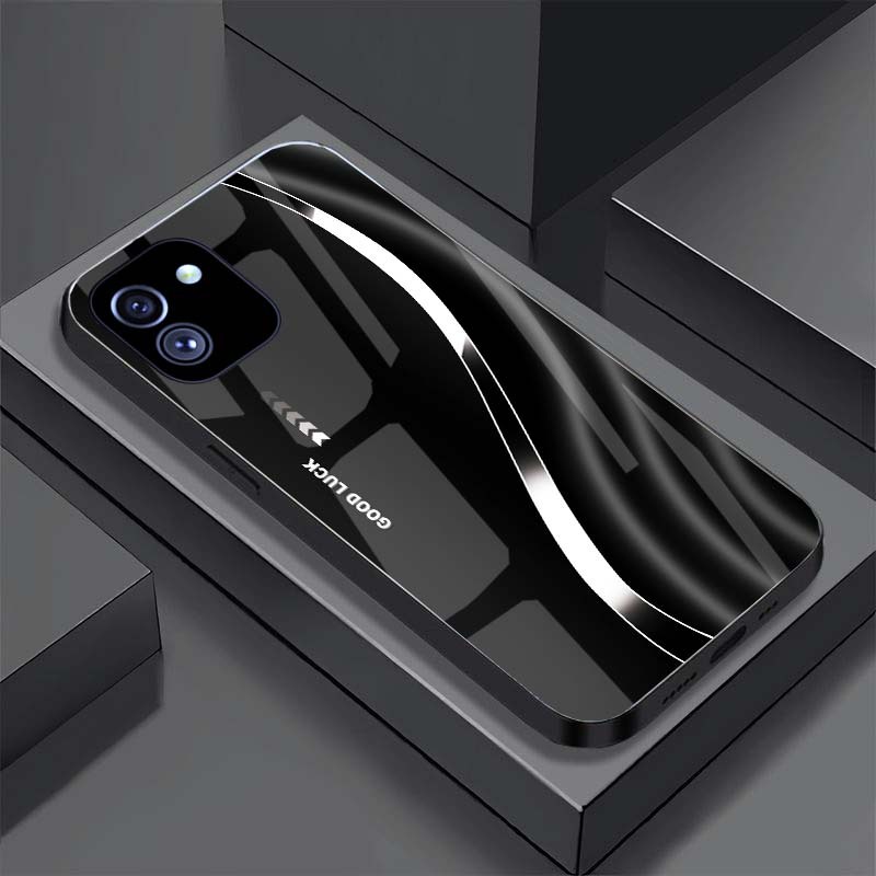 Ốp Lưng SAMSUNG GALAXY A03 mặt kính cường lực cao cấp, hàng new