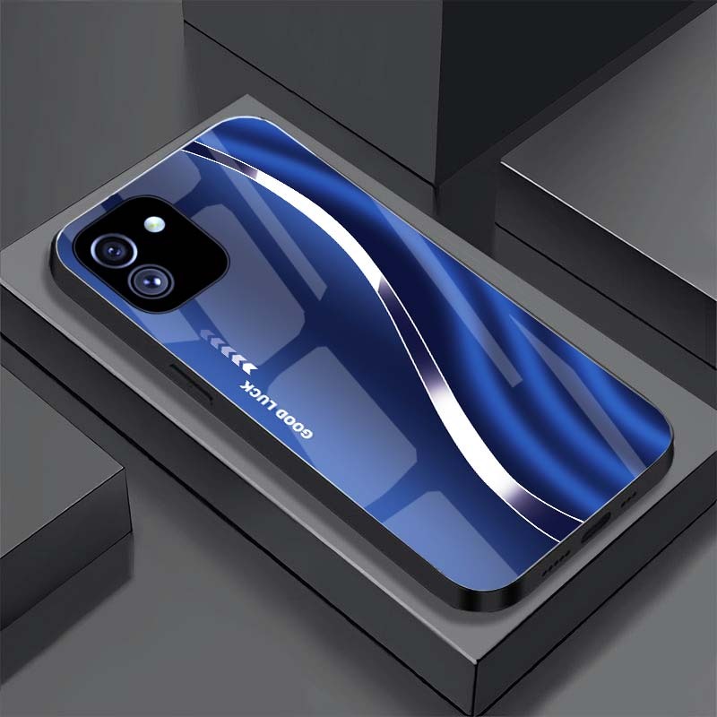 Ốp Lưng SAMSUNG GALAXY A03 mặt kính cường lực cao cấp, hàng new