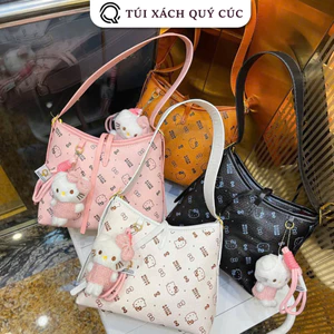 Tặng Kèm Móc Khóa Túi xách tote Hello Kitty size25-size30 hottrend đi chơi đi làm du lịch sang trang lịch sự