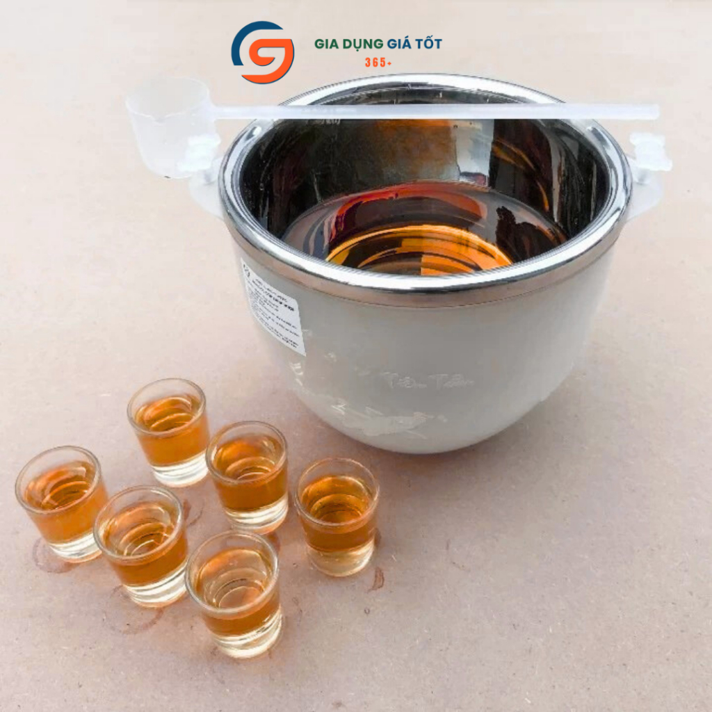 Bộ bát ướp lạnh rượu inox cao cấp tặng kèm gáo múc giữ lạnh rượu và nước trái cây